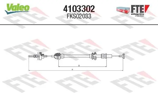 Seilzug, Kupplungsbetätigung FTE 4103302