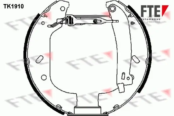 Bremsbackensatz FTE TK1910