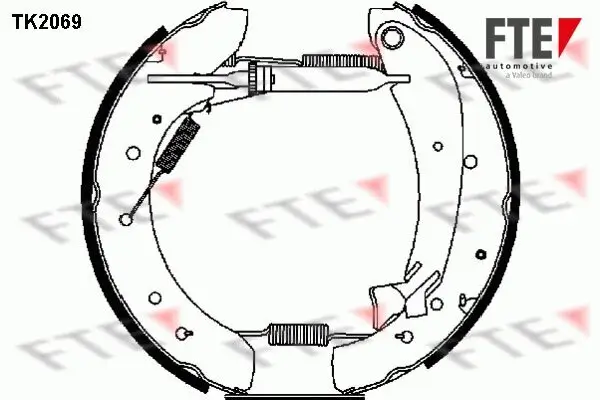 Bremsbackensatz Hinterachse FTE 9110021