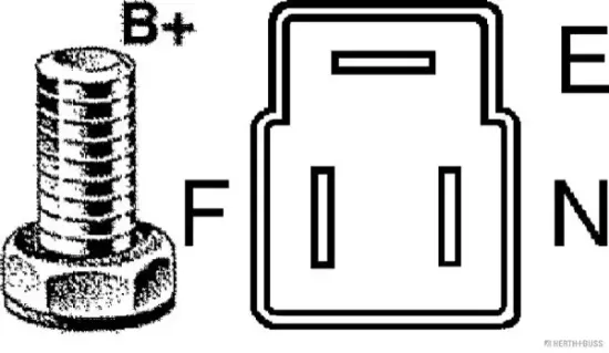 Generator 14 V HERTH+BUSS JAKOPARTS J5112047 Bild Generator 14 V HERTH+BUSS JAKOPARTS J5112047