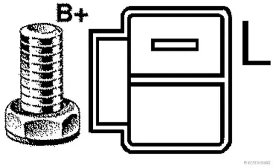 Generator 14 V HERTH+BUSS JAKOPARTS J5110531 Bild Generator 14 V HERTH+BUSS JAKOPARTS J5110531