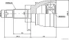 Gelenksatz, Antriebswelle HERTH+BUSS JAKOPARTS J2828007 Bild Gelenksatz, Antriebswelle HERTH+BUSS JAKOPARTS J2828007