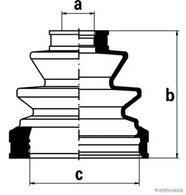 Faltenbalgsatz, Antriebswelle Hinterachse links Hinterachse rechts getriebeseitig HERTH+BUSS JAKOPARTS J2862027 Bild Faltenbalgsatz, Antriebswelle Hinterachse links Hinterachse rechts getriebeseitig HERTH+BUSS JAKOPARTS J2862027