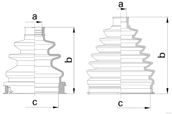 Faltenbalgsatz, Antriebswelle Vorderachse links Vorderachse rechts radseitig HERTH+BUSS JAKOPARTS J2862032 Bild Faltenbalgsatz, Antriebswelle Vorderachse links Vorderachse rechts radseitig HERTH+BUSS JAKOPARTS J2862032