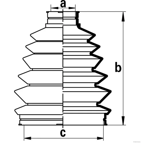 Faltenbalgsatz, Antriebswelle Vorderachse beidseitig radseitig HERTH+BUSS JAKOPARTS J2863016 Bild Faltenbalgsatz, Antriebswelle Vorderachse beidseitig radseitig HERTH+BUSS JAKOPARTS J2863016