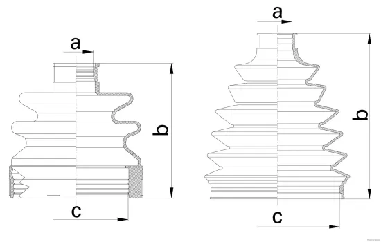 Faltenbalgsatz, Antriebswelle HERTH+BUSS JAKOPARTS J2880512 Bild Faltenbalgsatz, Antriebswelle HERTH+BUSS JAKOPARTS J2880512