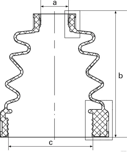 Faltenbalgsatz, Antriebswelle Vorderachse beidseitig getriebeseitig HERTH+BUSS JAKOPARTS J2883019 Bild Faltenbalgsatz, Antriebswelle Vorderachse beidseitig getriebeseitig HERTH+BUSS JAKOPARTS J2883019