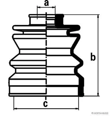 Faltenbalgsatz, Antriebswelle HERTH+BUSS JAKOPARTS J2888000 Bild Faltenbalgsatz, Antriebswelle HERTH+BUSS JAKOPARTS J2888000