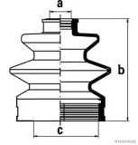Faltenbalgsatz, Antriebswelle Vorderachse beidseitig getriebeseitig HERTH+BUSS JAKOPARTS J2888001