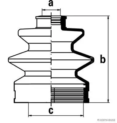 Faltenbalgsatz, Antriebswelle Vorderachse beidseitig getriebeseitig HERTH+BUSS JAKOPARTS J2888001 Bild Faltenbalgsatz, Antriebswelle Vorderachse beidseitig getriebeseitig HERTH+BUSS JAKOPARTS J2888001