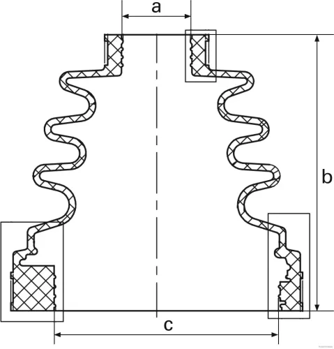 Faltenbalgsatz, Antriebswelle Vorderachse rechts getriebeseitig HERTH+BUSS JAKOPARTS J2898000 Bild Faltenbalgsatz, Antriebswelle Vorderachse rechts getriebeseitig HERTH+BUSS JAKOPARTS J2898000