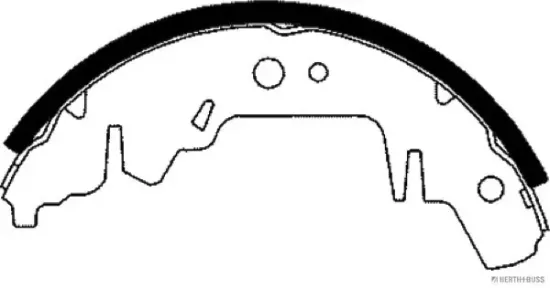 Bremsbackensatz Hinterachse HERTH+BUSS JAKOPARTS J3500311 Bild Bremsbackensatz Hinterachse HERTH+BUSS JAKOPARTS J3500311