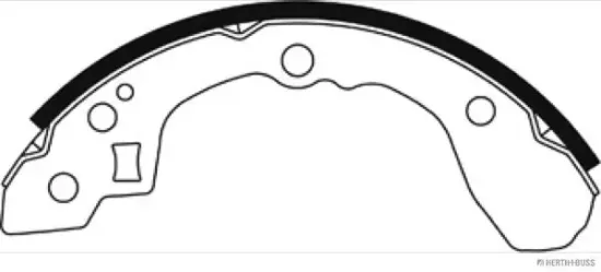 Bremsbackensatz Hinterachse HERTH+BUSS JAKOPARTS J3500334 Bild Bremsbackensatz Hinterachse HERTH+BUSS JAKOPARTS J3500334