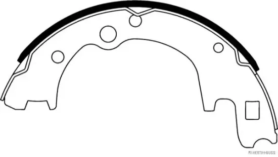 Bremsbackensatz Hinterachse HERTH+BUSS JAKOPARTS J3500534 Bild Bremsbackensatz Hinterachse HERTH+BUSS JAKOPARTS J3500534