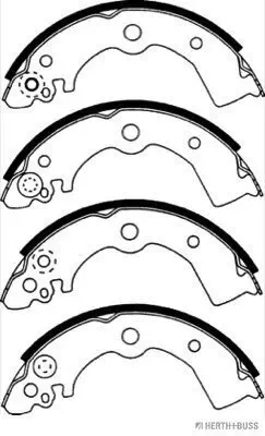 Bremsbackensatz HERTH+BUSS JAKOPARTS J3501042 Bild Bremsbackensatz HERTH+BUSS JAKOPARTS J3501042