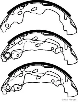 Bremsbackensatz HERTH+BUSS JAKOPARTS J3502073 Bild Bremsbackensatz HERTH+BUSS JAKOPARTS J3502073
