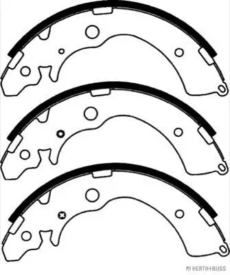 Bremsbackensatz HERTH+BUSS JAKOPARTS J3504011 Bild Bremsbackensatz HERTH+BUSS JAKOPARTS J3504011