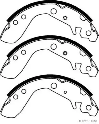 Bremsbackensatz Hinterachse HERTH+BUSS JAKOPARTS J3504023 Bild Bremsbackensatz Hinterachse HERTH+BUSS JAKOPARTS J3504023