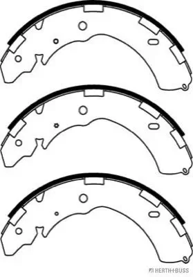 Bremsbackensatz HERTH+BUSS JAKOPARTS J3505043 Bild Bremsbackensatz HERTH+BUSS JAKOPARTS J3505043