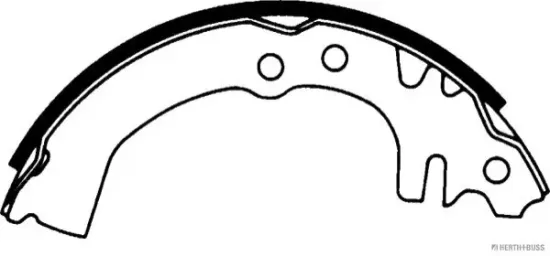 Bremsbackensatz Hinterachse HERTH+BUSS JAKOPARTS J3506017 Bild Bremsbackensatz Hinterachse HERTH+BUSS JAKOPARTS J3506017