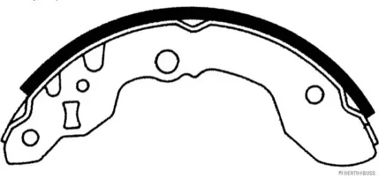 Bremsbackensatz HERTH+BUSS JAKOPARTS J3508015 Bild Bremsbackensatz HERTH+BUSS JAKOPARTS J3508015