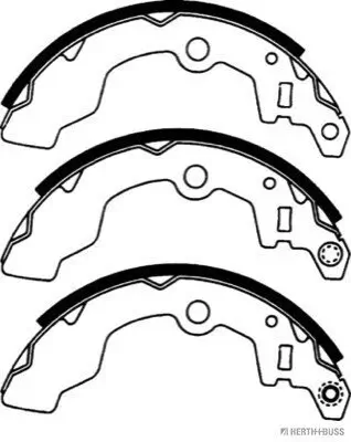 Bremsbackensatz Hinterachse HERTH+BUSS JAKOPARTS J3508018 Bild Bremsbackensatz Hinterachse HERTH+BUSS JAKOPARTS J3508018