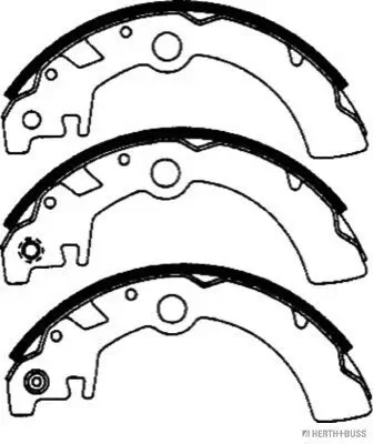 Bremsbackensatz Hinterachse HERTH+BUSS JAKOPARTS J3508022 Bild Bremsbackensatz Hinterachse HERTH+BUSS JAKOPARTS J3508022