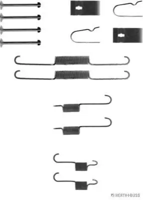 Zubehörsatz, Bremsbacken Hinterachse HERTH+BUSS JAKOPARTS J3560300 Bild Zubehörsatz, Bremsbacken Hinterachse HERTH+BUSS JAKOPARTS J3560300