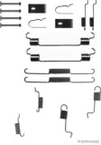 Zubehörsatz, Bremsbacken Hinterachse HERTH+BUSS JAKOPARTS J3563007