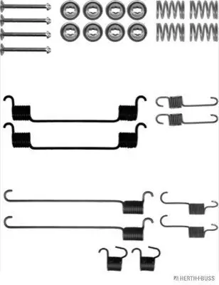 Zubehörsatz, Bremsbacken Hinterachse HERTH+BUSS JAKOPARTS J3563012