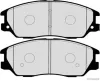 Bremsbelagsatz, Scheibenbremse Vorderachse HERTH+BUSS JAKOPARTS J3600328 Bild Bremsbelagsatz, Scheibenbremse Vorderachse HERTH+BUSS JAKOPARTS J3600328