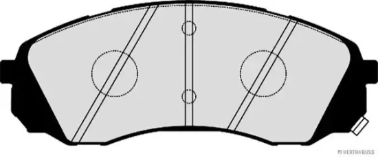 Bremsbelagsatz, Scheibenbremse Vorderachse HERTH+BUSS JAKOPARTS J3600336 Bild Bremsbelagsatz, Scheibenbremse Vorderachse HERTH+BUSS JAKOPARTS J3600336