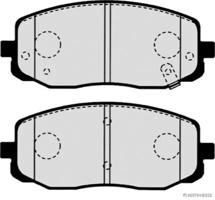 Bremsbelagsatz, Scheibenbremse Vorderachse HERTH+BUSS JAKOPARTS J3600506 Bild Bremsbelagsatz, Scheibenbremse Vorderachse HERTH+BUSS JAKOPARTS J3600506
