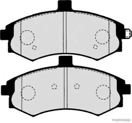 Bremsbelagsatz, Scheibenbremse Vorderachse HERTH+BUSS JAKOPARTS J3600547 Bild Bremsbelagsatz, Scheibenbremse Vorderachse HERTH+BUSS JAKOPARTS J3600547