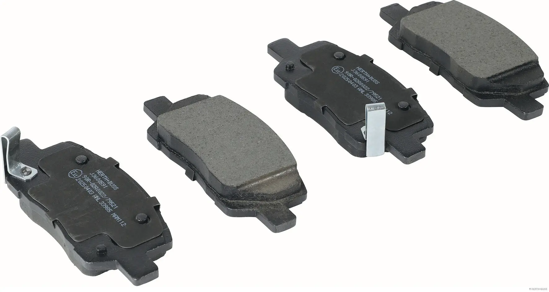 Bremsbelagsatz, Scheibenbremse Vorderachse HERTH+BUSS JAKOPARTS J3600591