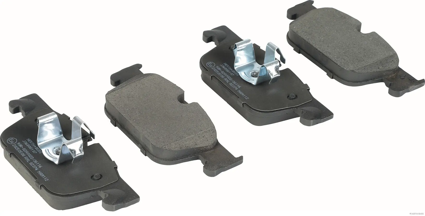 Bremsbelagsatz, Scheibenbremse Vorderachse HERTH+BUSS JAKOPARTS J36008107