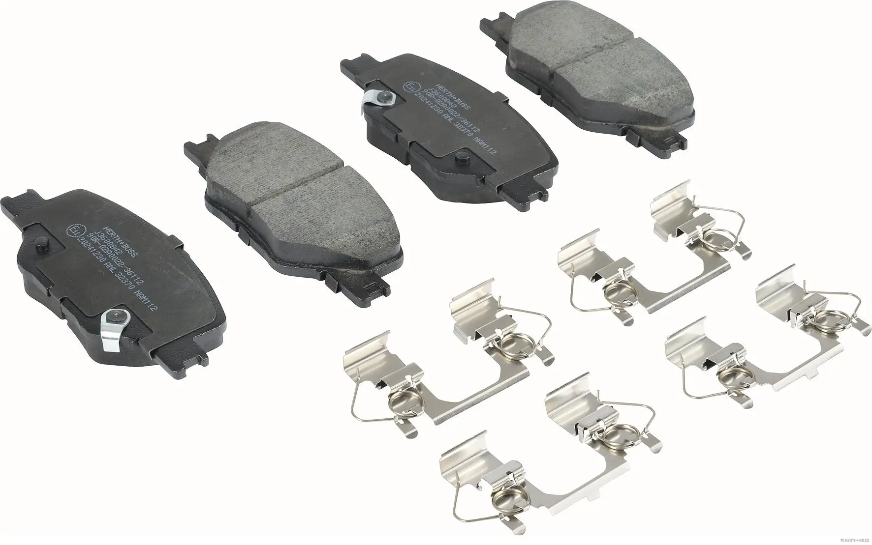 Bremsbelagsatz, Scheibenbremse Vorderachse HERTH+BUSS JAKOPARTS J3600842