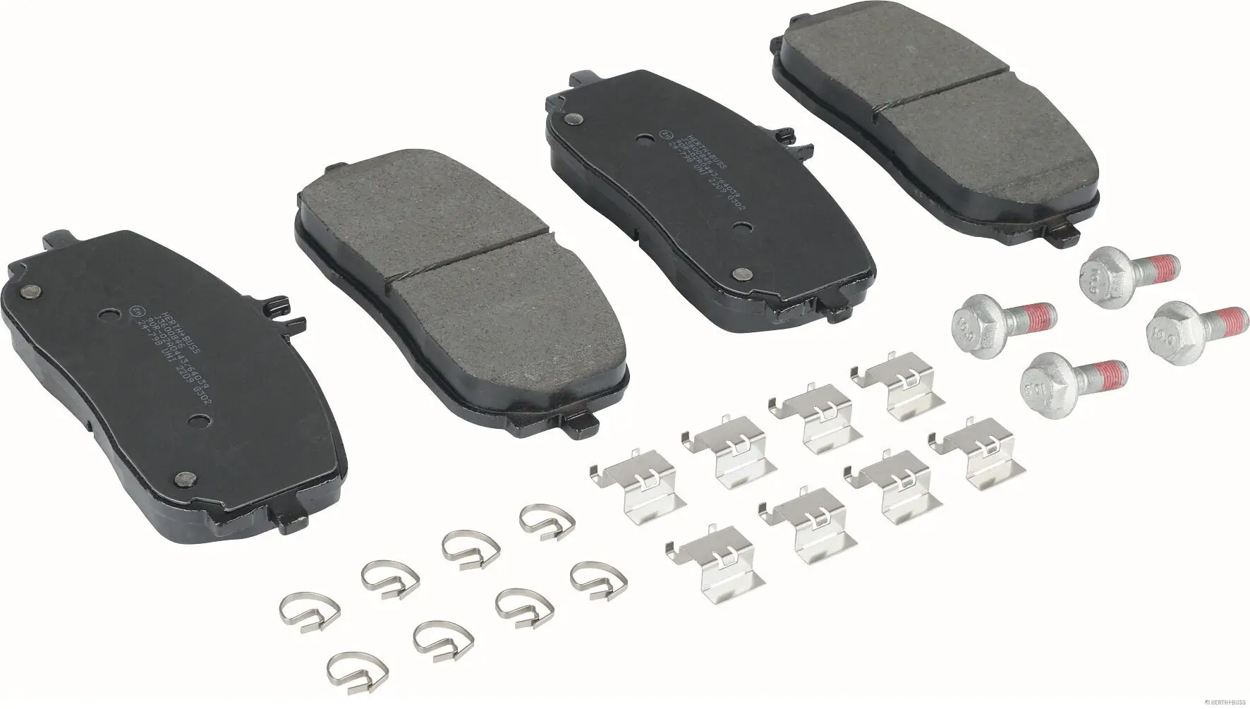 Bremsbelagsatz, Scheibenbremse Vorderachse HERTH+BUSS JAKOPARTS J3600846