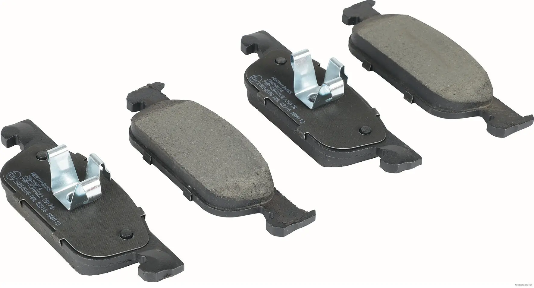 Bremsbelagsatz, Scheibenbremse Vorderachse HERTH+BUSS JAKOPARTS J3600874