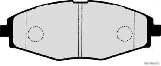 Bremsbelagsatz, Scheibenbremse Vorderachse HERTH+BUSS JAKOPARTS J3600909 Bild Bremsbelagsatz, Scheibenbremse Vorderachse HERTH+BUSS JAKOPARTS J3600909
