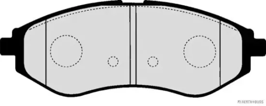 Bremsbelagsatz, Scheibenbremse Vorderachse HERTH+BUSS JAKOPARTS J3600911 Bild Bremsbelagsatz, Scheibenbremse Vorderachse HERTH+BUSS JAKOPARTS J3600911