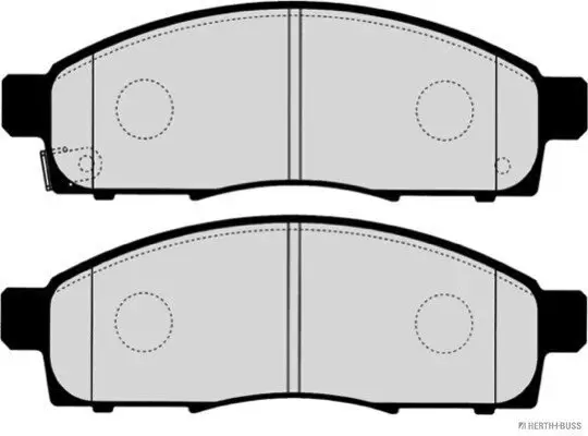 Bremsbelagsatz, Scheibenbremse Vorderachse HERTH+BUSS JAKOPARTS J3601030 Bild Bremsbelagsatz, Scheibenbremse Vorderachse HERTH+BUSS JAKOPARTS J3601030