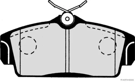 Bremsbelagsatz, Scheibenbremse Vorderachse HERTH+BUSS JAKOPARTS J3601068 Bild Bremsbelagsatz, Scheibenbremse Vorderachse HERTH+BUSS JAKOPARTS J3601068