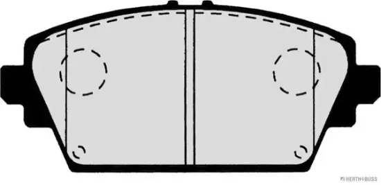 Bremsbelagsatz, Scheibenbremse Vorderachse HERTH+BUSS JAKOPARTS J3601072 Bild Bremsbelagsatz, Scheibenbremse Vorderachse HERTH+BUSS JAKOPARTS J3601072