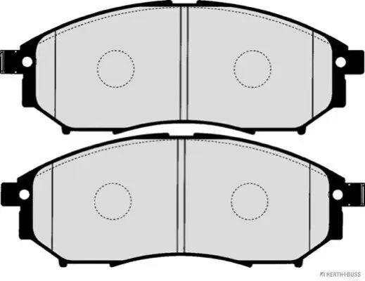 Bremsbelagsatz, Scheibenbremse Vorderachse HERTH+BUSS JAKOPARTS J3601093 Bild Bremsbelagsatz, Scheibenbremse Vorderachse HERTH+BUSS JAKOPARTS J3601093