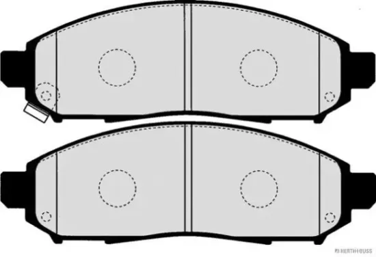 Bremsbelagsatz, Scheibenbremse Vorderachse HERTH+BUSS JAKOPARTS J3601094 Bild Bremsbelagsatz, Scheibenbremse Vorderachse HERTH+BUSS JAKOPARTS J3601094