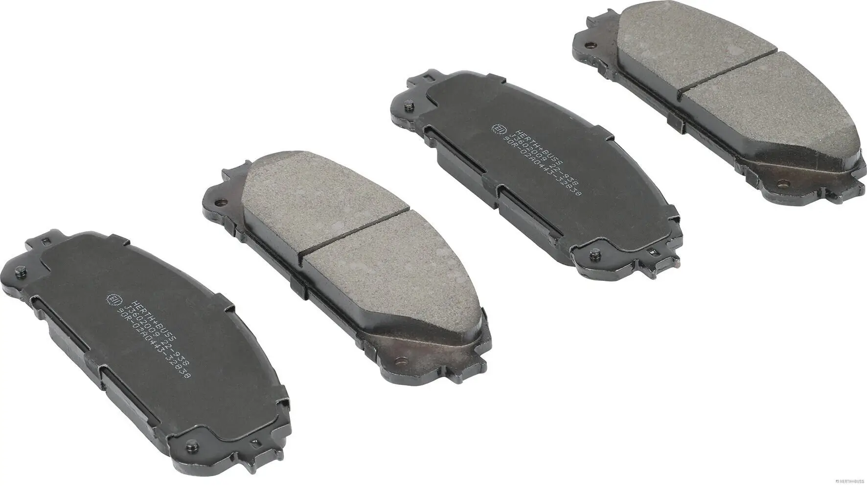 Bremsbelagsatz, Scheibenbremse Vorderachse HERTH+BUSS JAKOPARTS J3602009