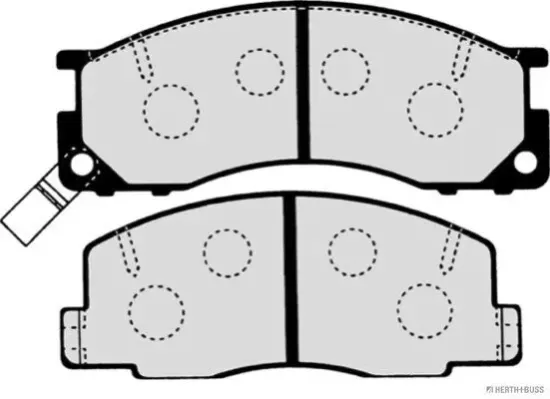 Bremsbelagsatz, Scheibenbremse Vorderachse HERTH+BUSS JAKOPARTS J3602050 Bild Bremsbelagsatz, Scheibenbremse Vorderachse HERTH+BUSS JAKOPARTS J3602050