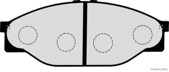 Bremsbelagsatz, Scheibenbremse Vorderachse HERTH+BUSS JAKOPARTS J3602053 Bild Bremsbelagsatz, Scheibenbremse Vorderachse HERTH+BUSS JAKOPARTS J3602053