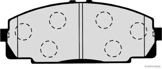 Bremsbelagsatz, Scheibenbremse Vorderachse HERTH+BUSS JAKOPARTS J3602083 Bild Bremsbelagsatz, Scheibenbremse Vorderachse HERTH+BUSS JAKOPARTS J3602083